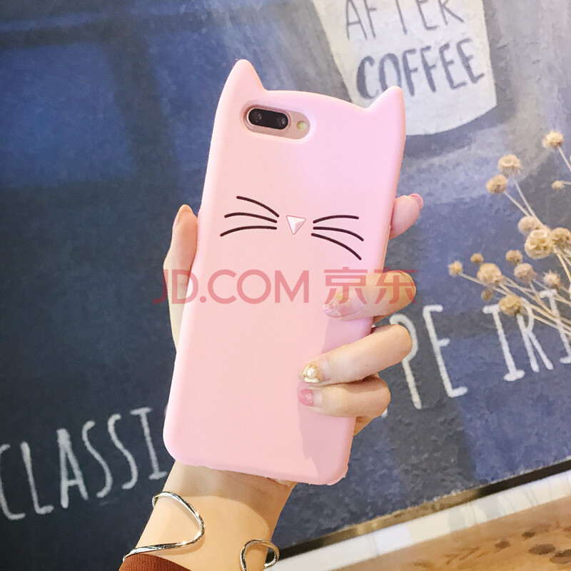 oppor11手機殼女款創意個性潮流可愛卡通超萌r9s硅膠plus掛繩r11s 粉色-R11