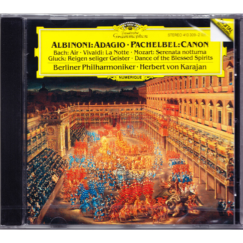 阿尔比诺尼:柔板/帕海贝尔:卡农 cd 卡拉扬 4133092 albinoni adagio