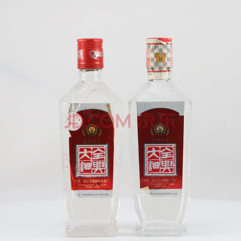 全兴大曲(红盖方瓶)2000年52度500ml*2瓶【10-48】老酒收藏酒