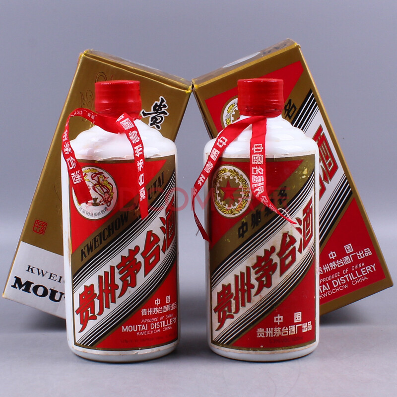 贵州茅台酒(红皮飞天五星 1994年-1995年 53度 500ml 2瓶【88(名