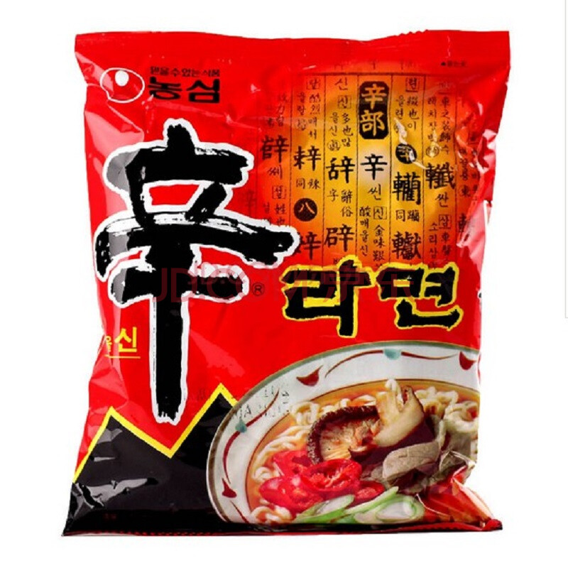 农心辛拉面 香菇牛肉味120g 韩国进口方便面 大面饼辛辣泡面 即食煮面