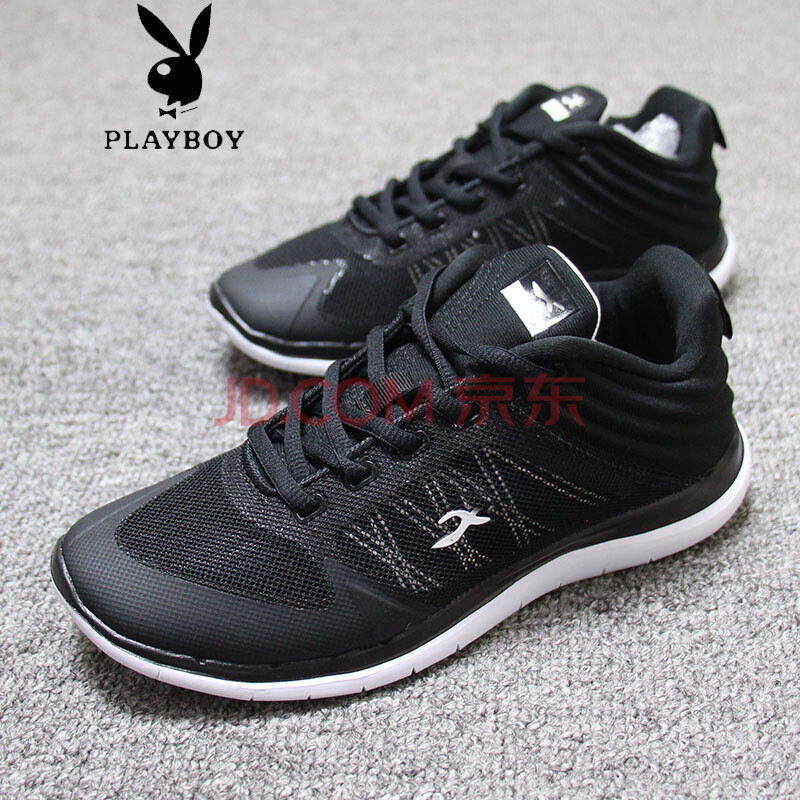 »¨»¨¹«×Ó£¨PLAYBOY£©Ôµ¥Ïļ¾ÅÜЬÄÐÅ®ÍøÃæÐ¬Í¸ÆøÔ˶¯Ð¬Çá±ãºÚÉ«ÐÝÏÐÂÃÓÎЬÄÐŮЬ FA1771ƫС°ëÂë 39
