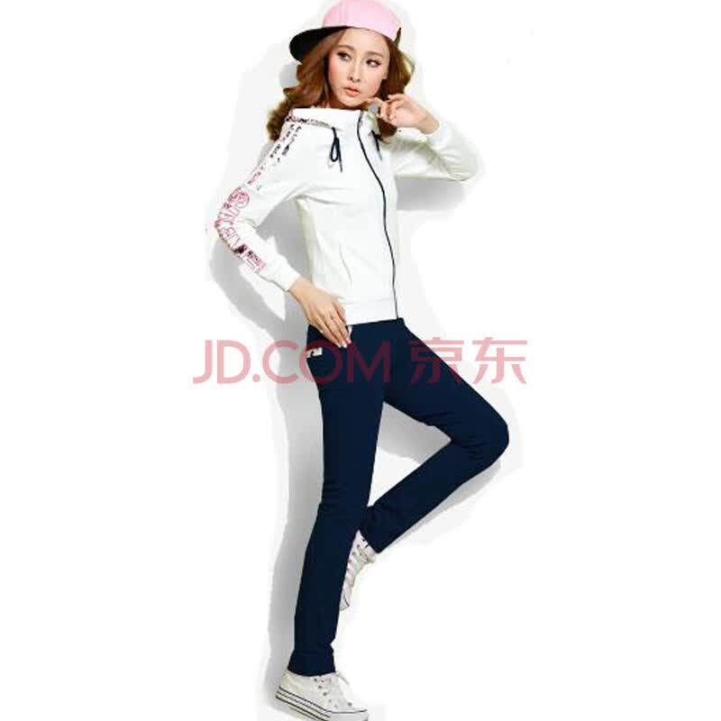 运动服套装女秋冬 新款休闲套装卫衣两件套 s2603#宝蓝 xxl