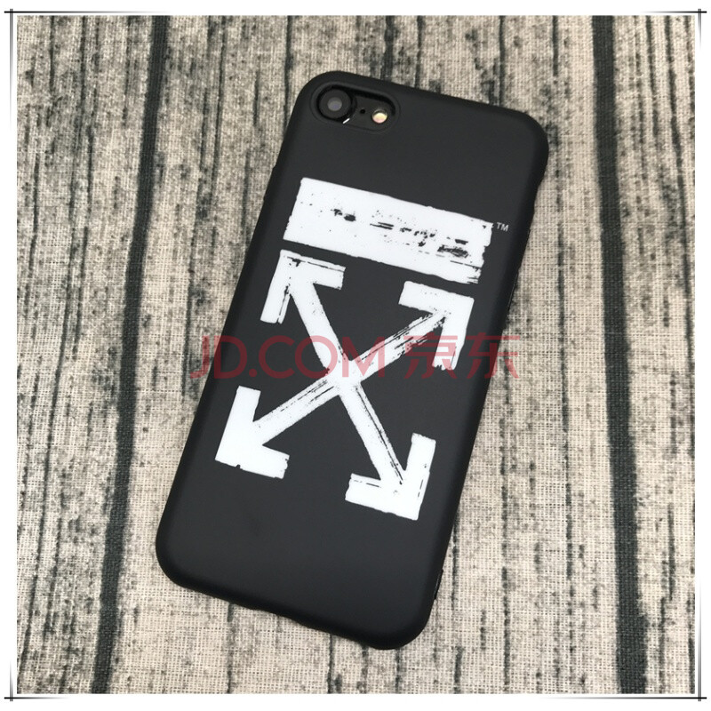 個性創意手機殼ow蘋果8X全包軟殼7p保護套iPhone6plus情侶 OW 黑底 iPhone7/8
