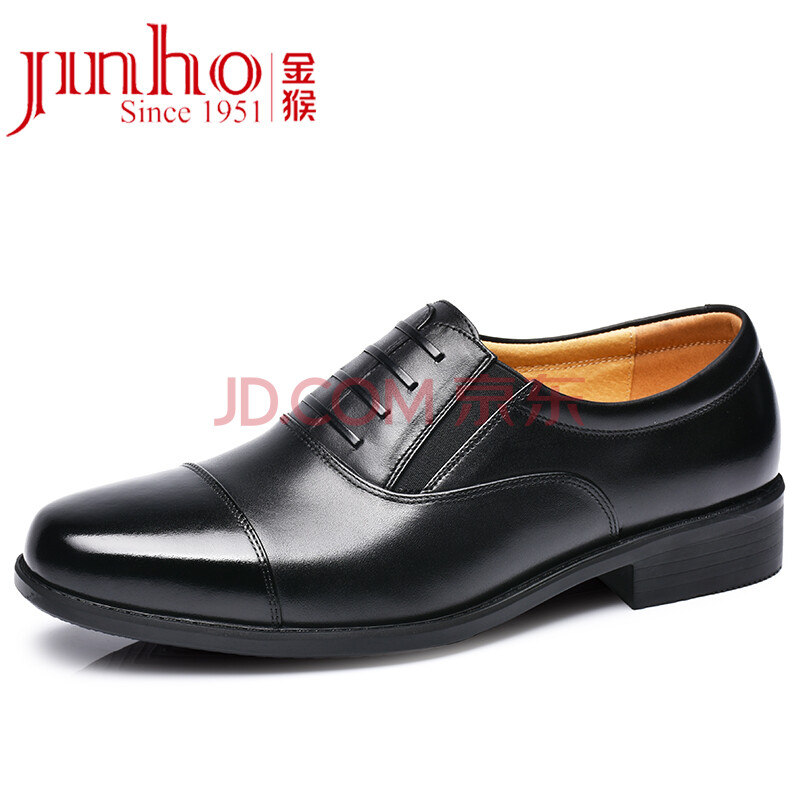 ½ðºï£¨JINHOU£©07AÈý½ÓÍ·¾ü¹ÙƤЬ Èý½ÚͷУξ¾ü¹¤ÉÌÎñÄÐʿţƤЬQ20060A ºÚÉ« 41Âë