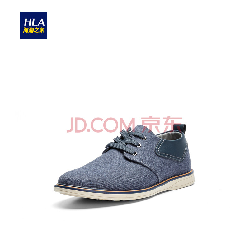 HLAº£À½Ö®¼ÒԲͷƴ½ÓÐÝÏÐЬ2018Çï¼¾ÐÂÆ·Ô²Í·ÐÝÏв¼Ð¬ÄÐHSXDD3E101A À¶»ÒA1 41