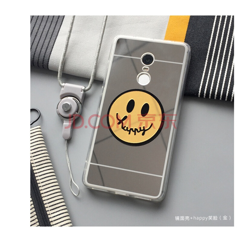 ¿É°®Ð¦Á³Ð¡Ã׺ìÃ×note4x¸ßÅä°æÊÖ»ú¿Ç±ê×¼·Àˤ±£»¤Ì׹轺Ů¿î ºìÃ×note4 ½ðhappyЦÁ³Ë͹ÒÉþ