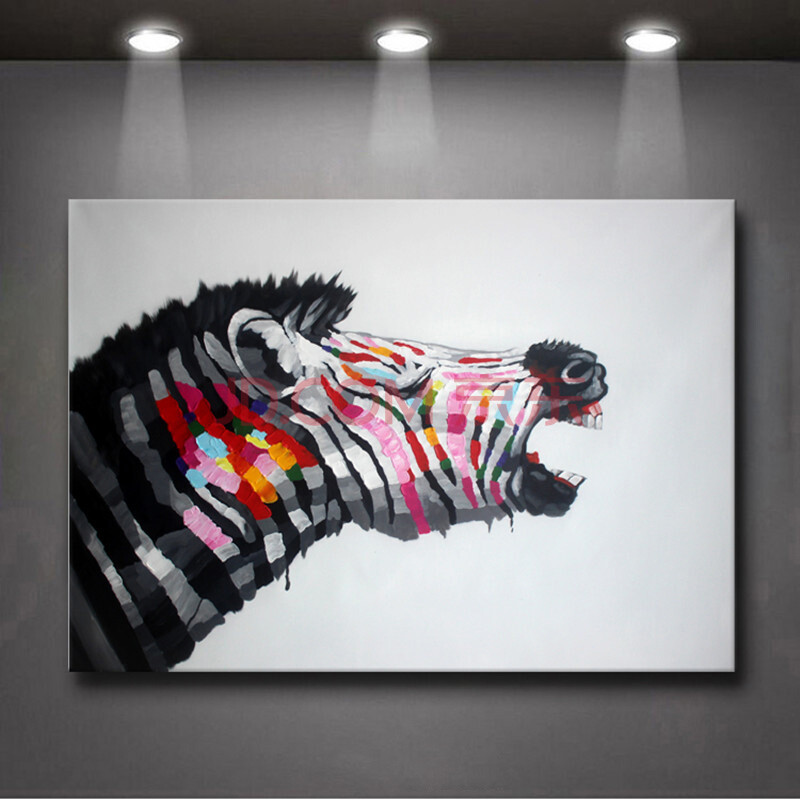 现代猩猩抽象画客厅简约沙发墙装饰画餐厅壁画电表箱挂画手绘卡通动物