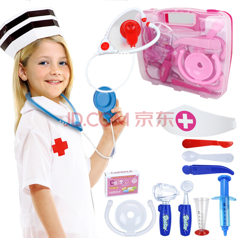 仙邦宝贝儿童过家家玩具医用医具药箱1件套装医药打针
