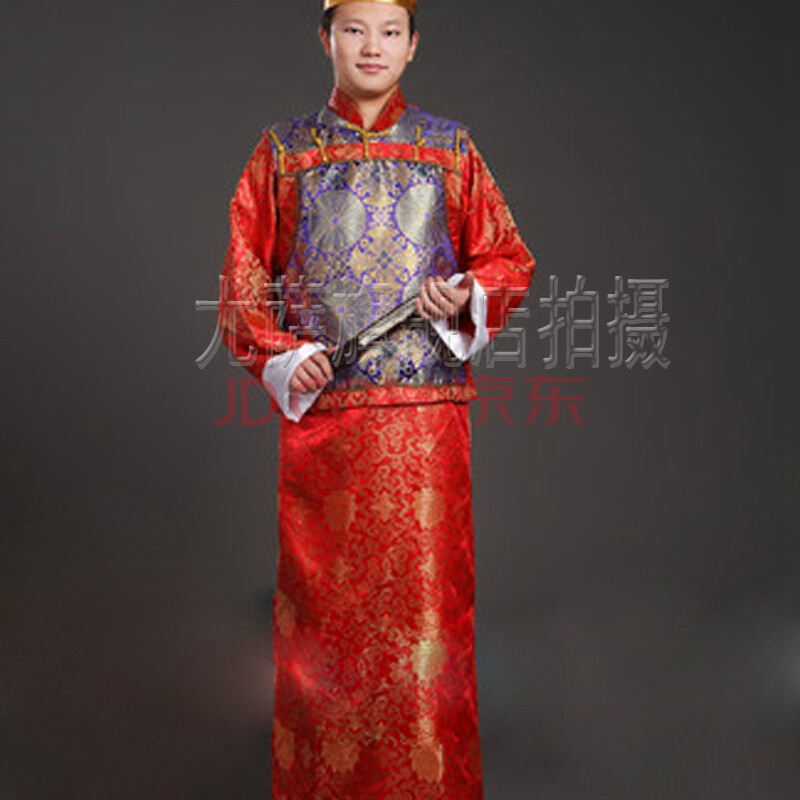 古装男王爷员外服大地主服装中式婚礼新郎服唐装服装