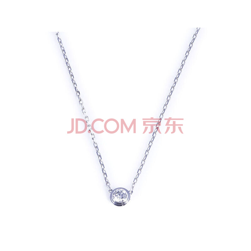 [9.5新]cartier/卡地亚 18k白金 时尚经典 大号款钻石 项链
