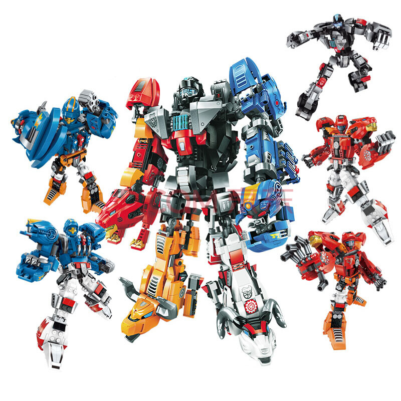 乐高玩具变形机甲金刚机器人6-8-10岁男孩礼物 无限勇士机甲五合体
