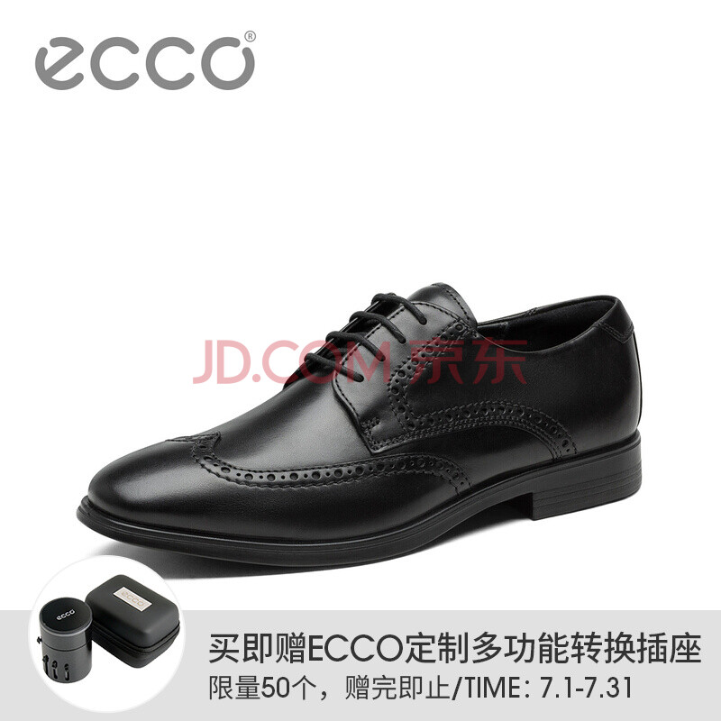 ECCO°®²½Ð¿îÉÌÎñÄÐʿƤЬÏļ¾ Í¸ÆøÊ±ÉÐÊæÊʵ±ÈЬ Ä«±¾621664 ºÚÉ«62166401001 42