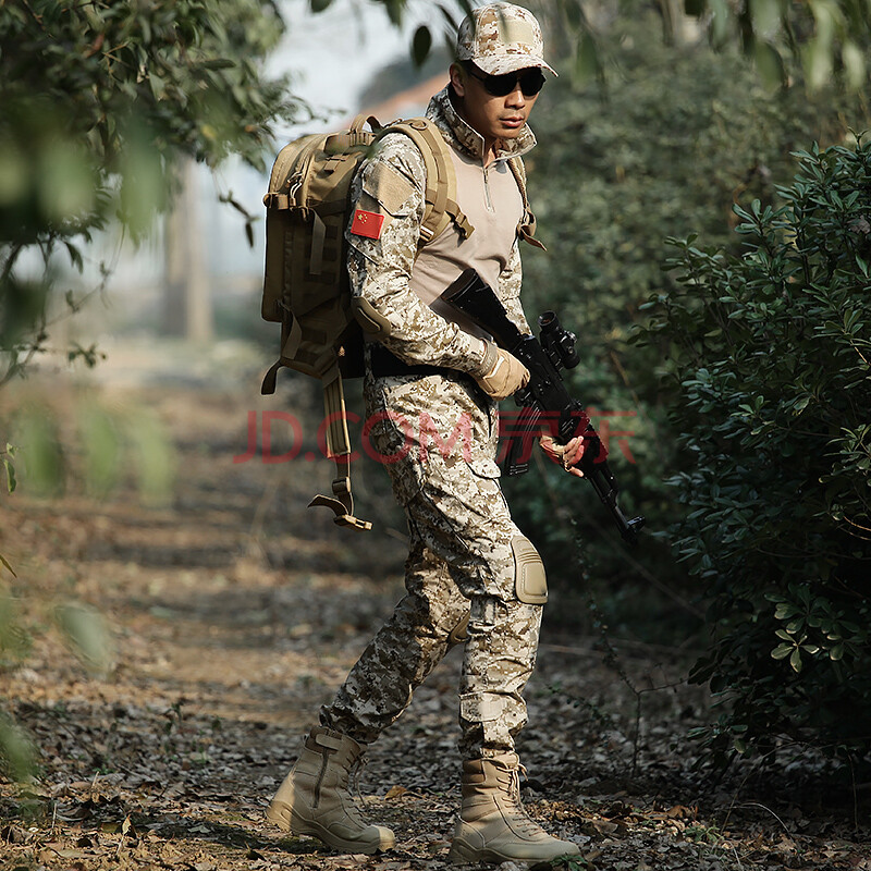 美军特种兵蛙服套装户外特战服黑色作训服军迷战术服蟒纹青蛙服单件