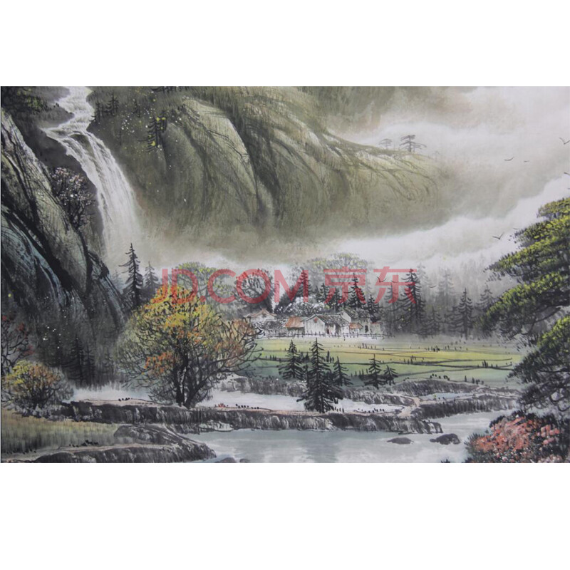 中国美术家协会会员 著名山水画画家 汪俊 山水画一幅