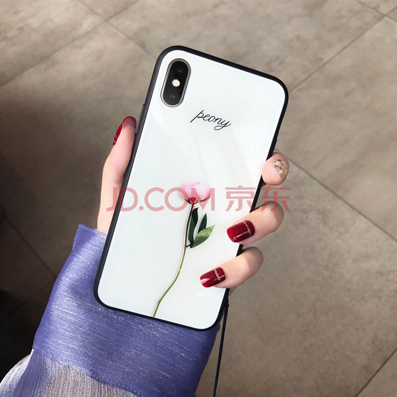 СÇåÐÂÂÌÒ¶ Æ»¹ûX²£Á§¿Çiphone7plus/6SÊÖ»ú¿ÇÈ«°ü¹ÒÉþÅ®¿î8p´´Òâ 6p/6sp ²£Á§Ò»Ö§Äµµ¤+¹ÒÉþ