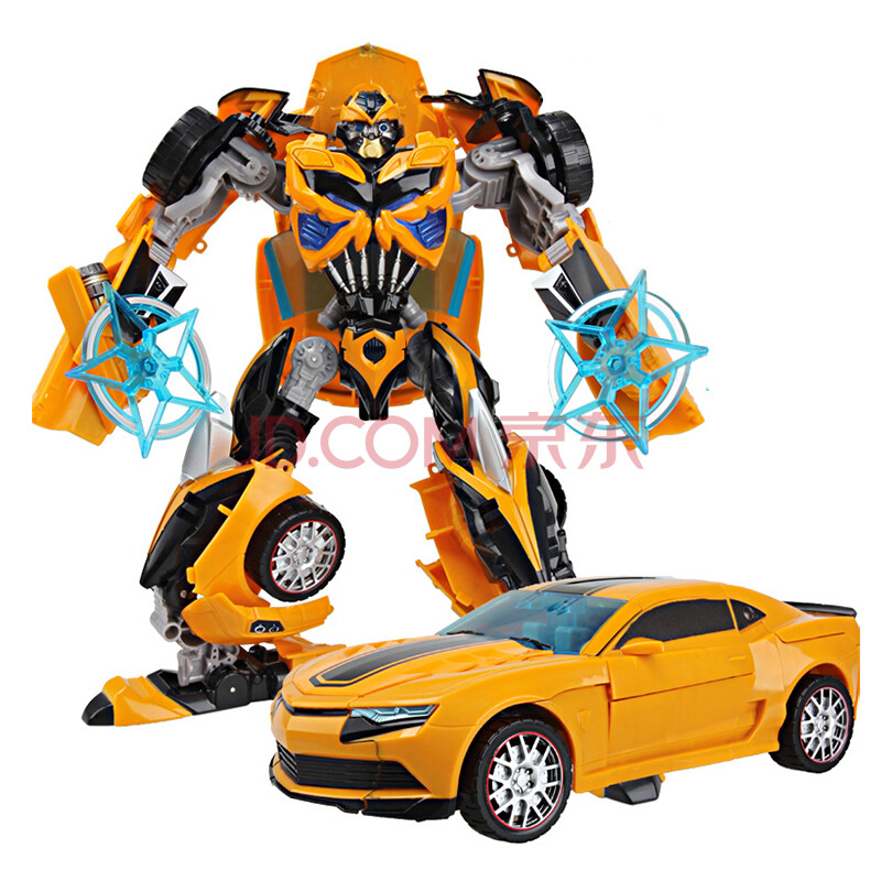 变形金刚4合金版超变汽车人机器人模型儿童男孩玩具礼物 大黄蜂