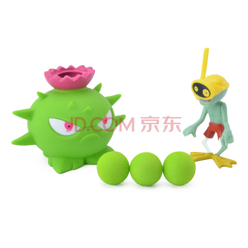 植物大战僵尸玩具2发射玩具弹射软珠发射弹公仔寒冰豌豆射手 导向刺