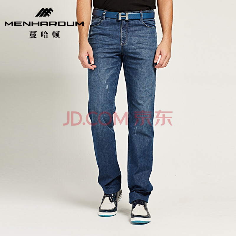 menhardum/蔓哈顿新款2015中年男绅士微弹免烫商务牛仔曼哈顿男装时尚