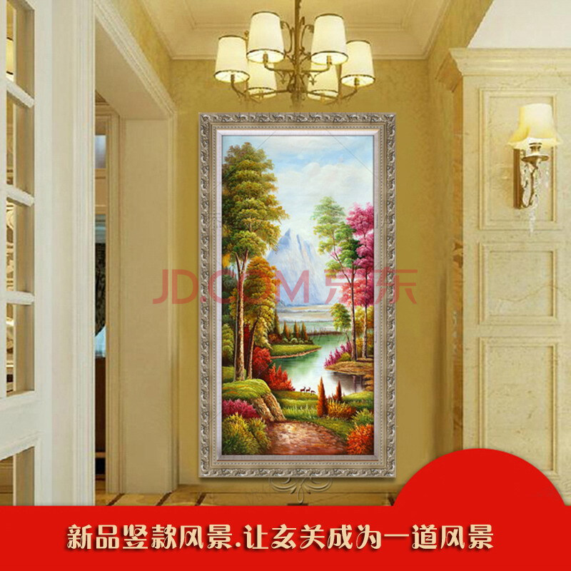 添画 纯手绘风景油画 玄关装饰画 门厅挂画 走廊过道油画欧式挂画_观赏网 添画 纯手绘风景油画 玄关装饰画 门厅挂画 走廊过道油画欧式挂画