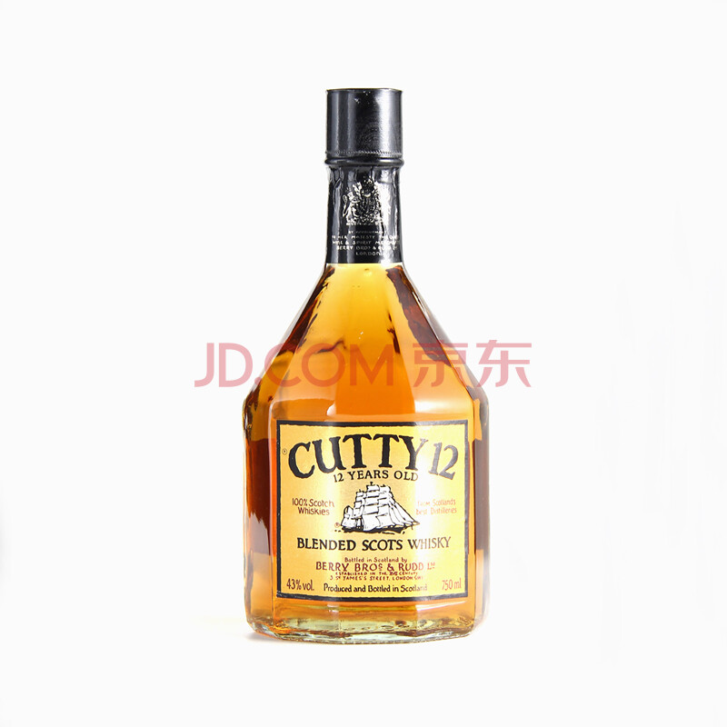 90年代 cutty顺风12年苏格兰混合威士忌 750ml 43