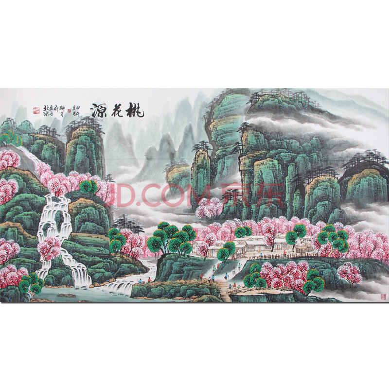 国宾礼级画家 师百卉《桃花源》