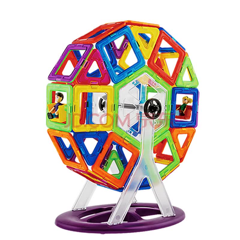 立体拼插 摩彩(mocai) 摩彩磁力片百变提拉积木套装儿童益智塑料磁性