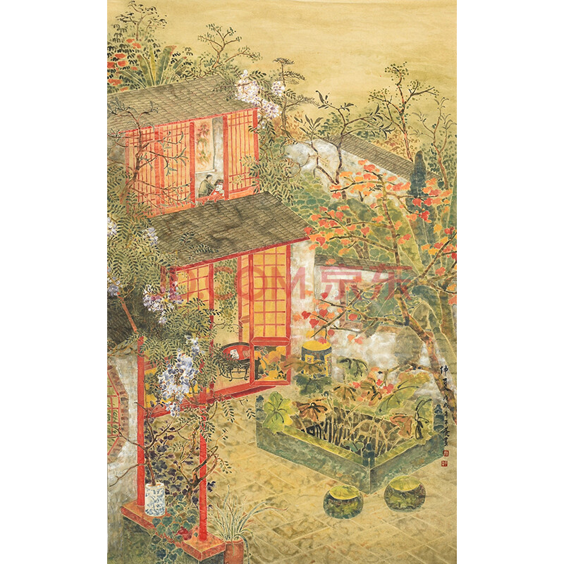 广西省美协会员 李平养《仲夏》【带合影】