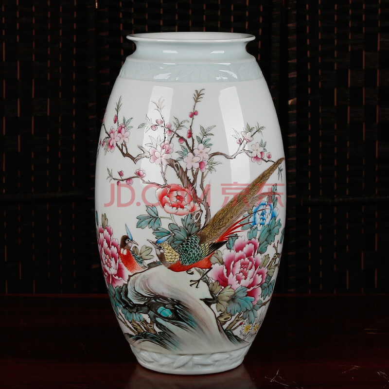 中国陶瓷艺术大师 蓝国华作品 锦上添花