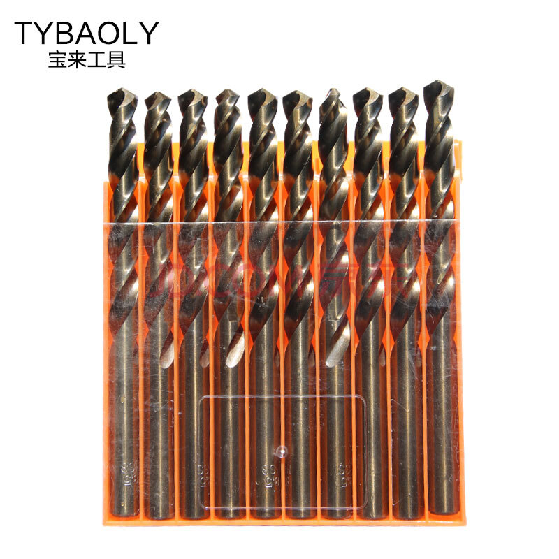 工具 tybaoly 宝来合金麻花钻直柄麻花钻直钻全磨钻 不锈钢专用钻头