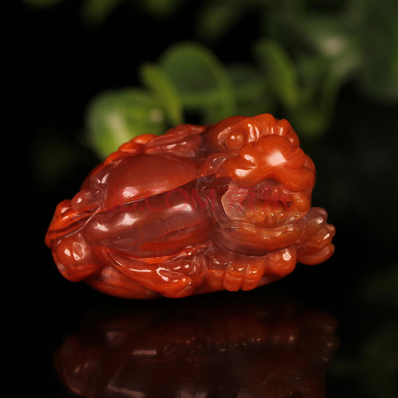 苏工 南红玛瑙 貔貅挂件 35.20g【瑞和轩珠宝】