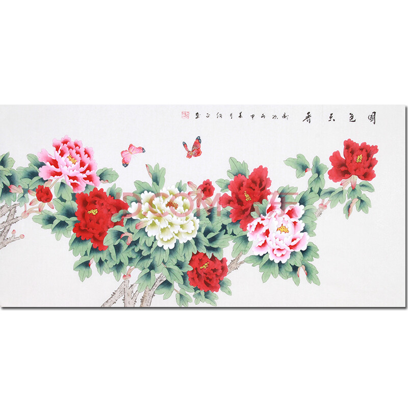 吴绍正《国色天香》工笔省美协会员