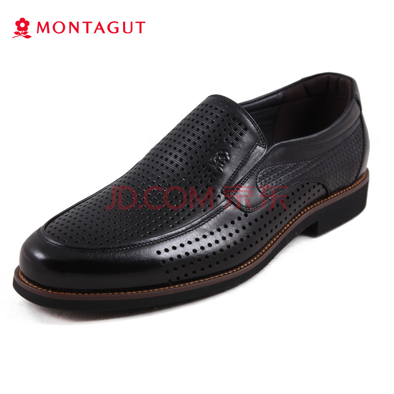 Montagut/ÃÎÌØ½¿ÄÐЬ 2018Ïļ¾Ð¿î˫ɫ¿ÉÑ¡×ØÉ«½¥±äÉÌÎñÐÝÏÐÆ¤Ð¬ÕýװЬÕý×°ÄÐÊ¿Á¹Ð¬Í¸Æø A72360894AºÚÉ« 43