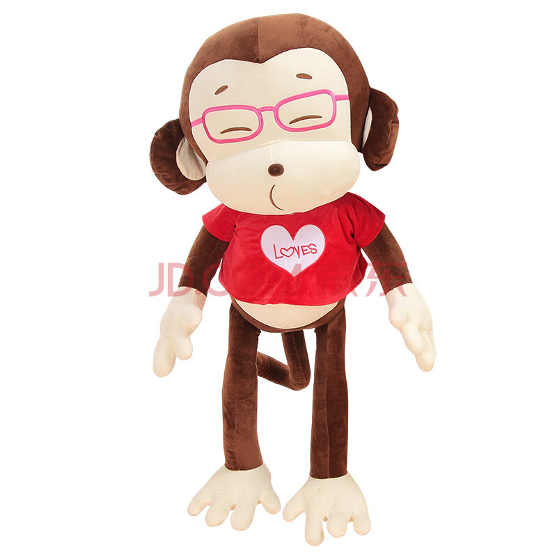 凡凡熊 可爱猴子公仔毛绒玩具大嘴猴大号布娃娃玩偶小