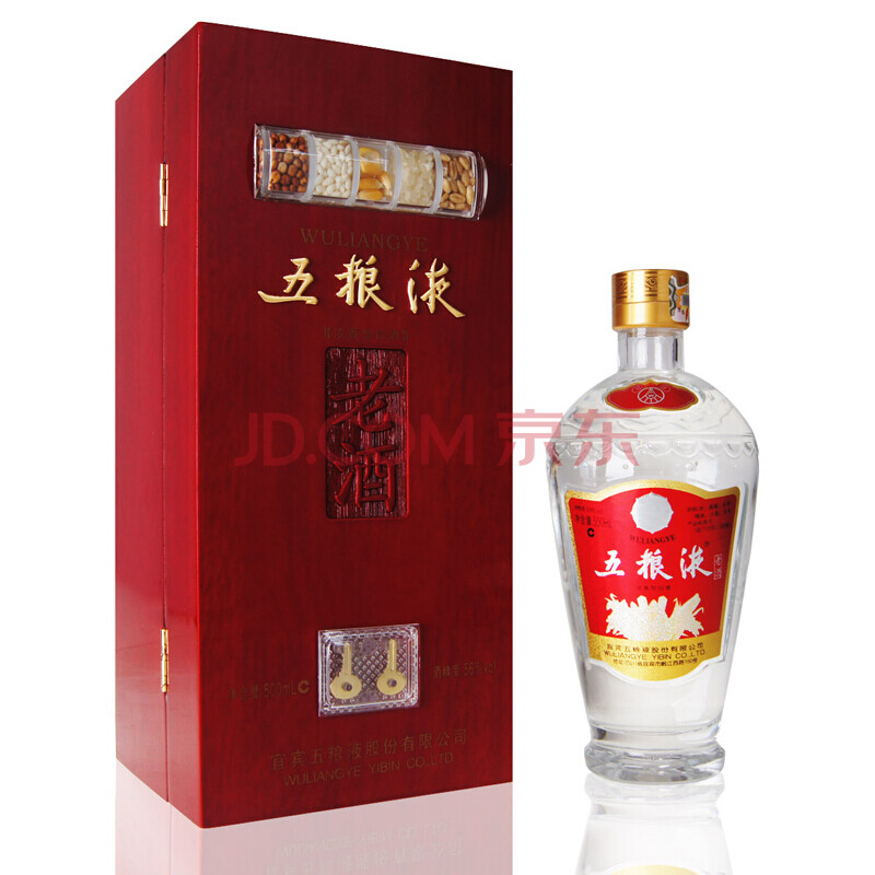 ÎåÁ¸Òº56¶ÈÊÕ²ØÀϾÆÄ¾ÖÆÀñºÐ×°500mL*1ºÐ(2009Äê-2012Äê³ö³§) 2011Äê