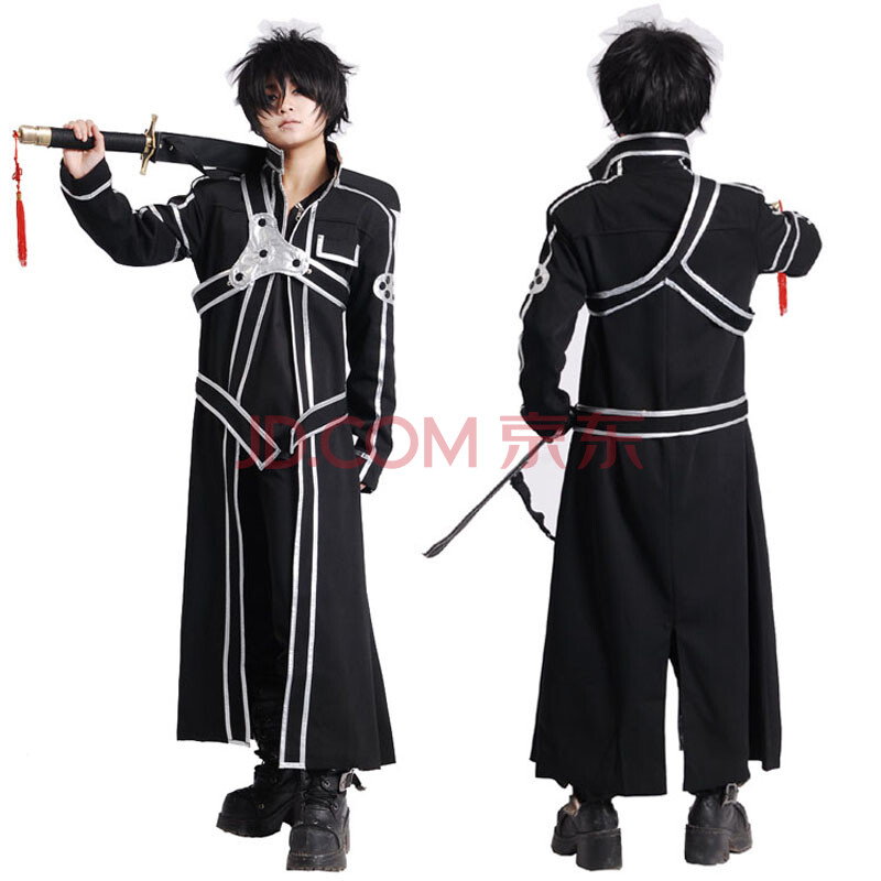 cosplay男装角色推荐,遮脸的cos男角色 九得福刀剑神域cosplay服装桐人披风桐谷和人动漫男装