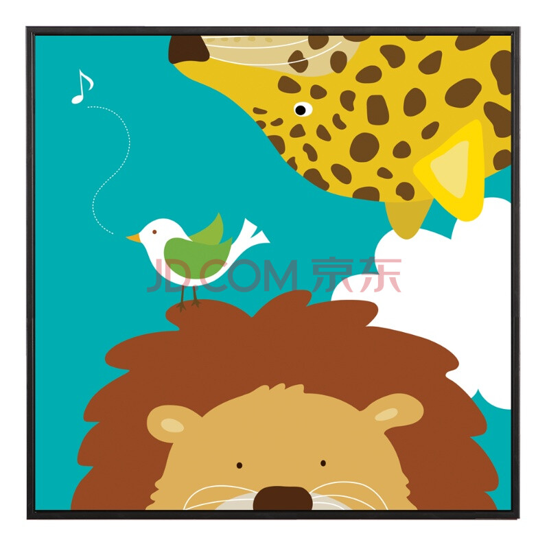 安全婴幼儿兔子鸭子长颈鹿彩色童趣英文字体设