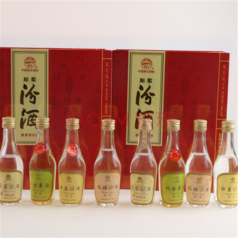 (中国名酒)约90年代 高度 50ml/每小瓶 原浆汾酒一盒4