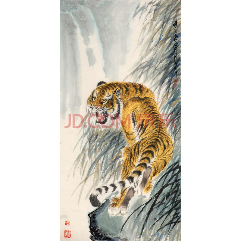 《威震山林》136cm×68cm 杨秋生 齐鲁书画研究研院画家,山东省书画