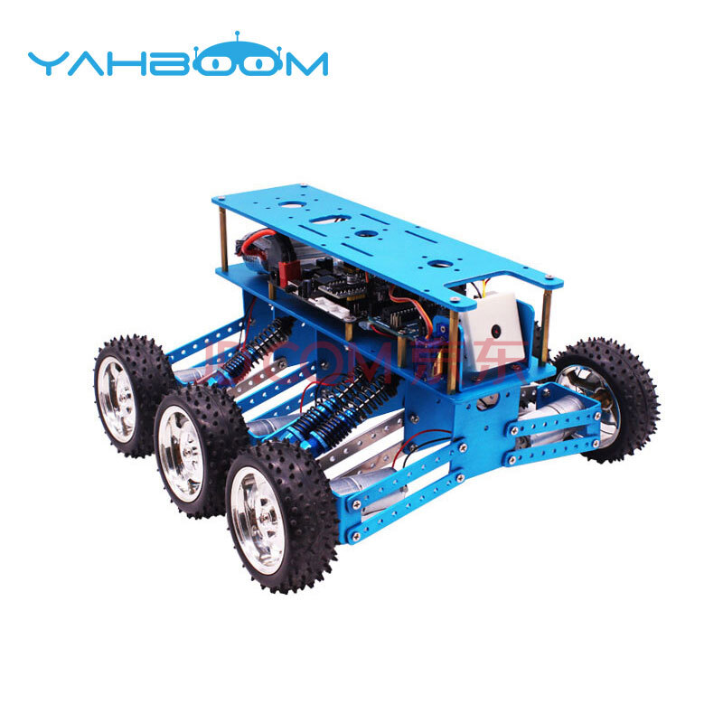 亚博智能(yahboom)6wd越野机器人套件 兼容arduino 搜救智能小车底盘6