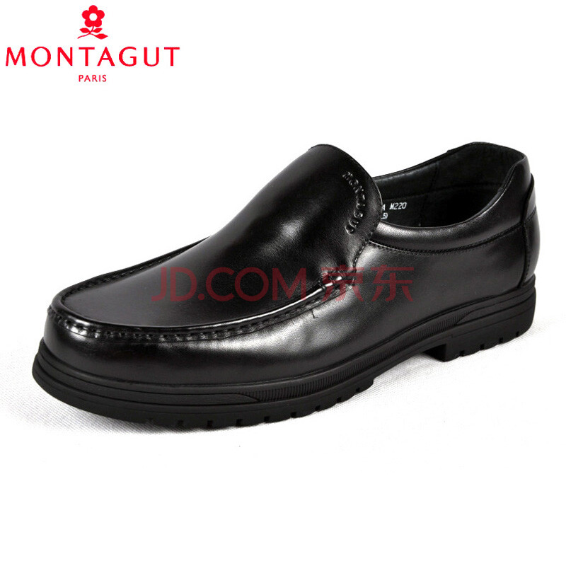 Montagut/ÃÎÌØ½¿ÄÐЬÕýƷƤЬ°Ö°ÖЬÖÐÀÏÄêÉÌÎñÕæÆ¤Ð¬×ÓÌØ´óÂë¼Ó´óÂë44Âë-48Âë A81261030AºÚÉ« 45