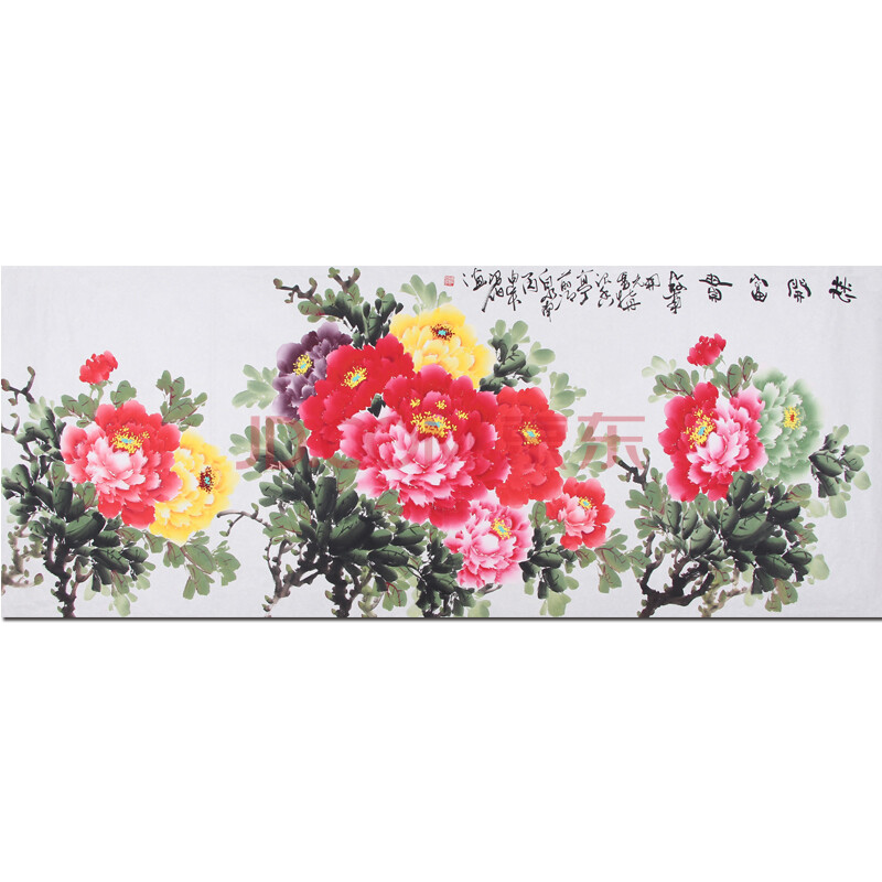 专业牡丹画家 张浪伯《花开富贵》