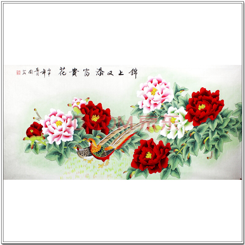 山东美协会员工笔画家周芸《锦上又添富贵花》