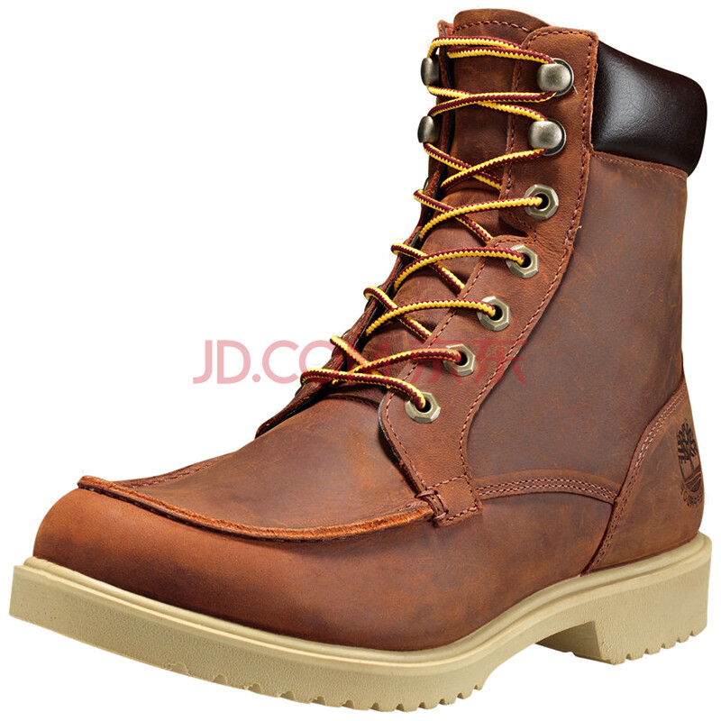 Timberland添柏嵐 新款 男士時尚純色6寸系帶防水靴 戶外男鞋 DARK BROWN A15Z5 44.5