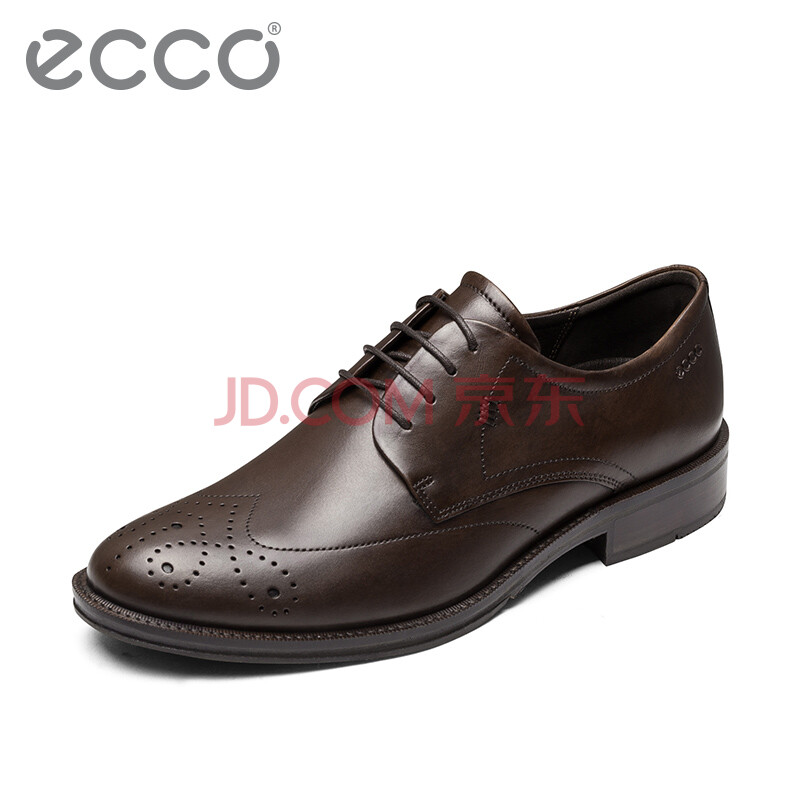 ECCO°®²½ Ó¢Â×ʱÉÐÕý×°µñ»¨ÈíÃæÅ£Æ¤Ð¬ »ºÕðÊæÊÊÍ¸ÆøÔ²Í·Æ½µ×ÄÐЬ ºàÀû635024 רɫ63502401014 42