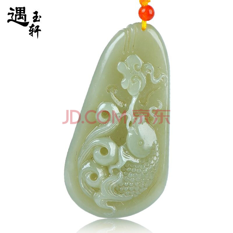 仿古玉鱼把玩图片