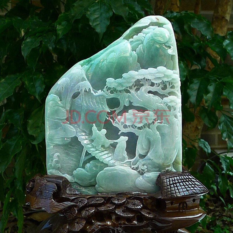 智祥珠宝-翡翠山水摆件1.45kg