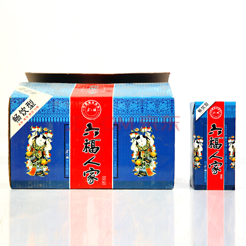 【25】2007年金六福(六福人家蓝标畅饮)42度250ml*12瓶
