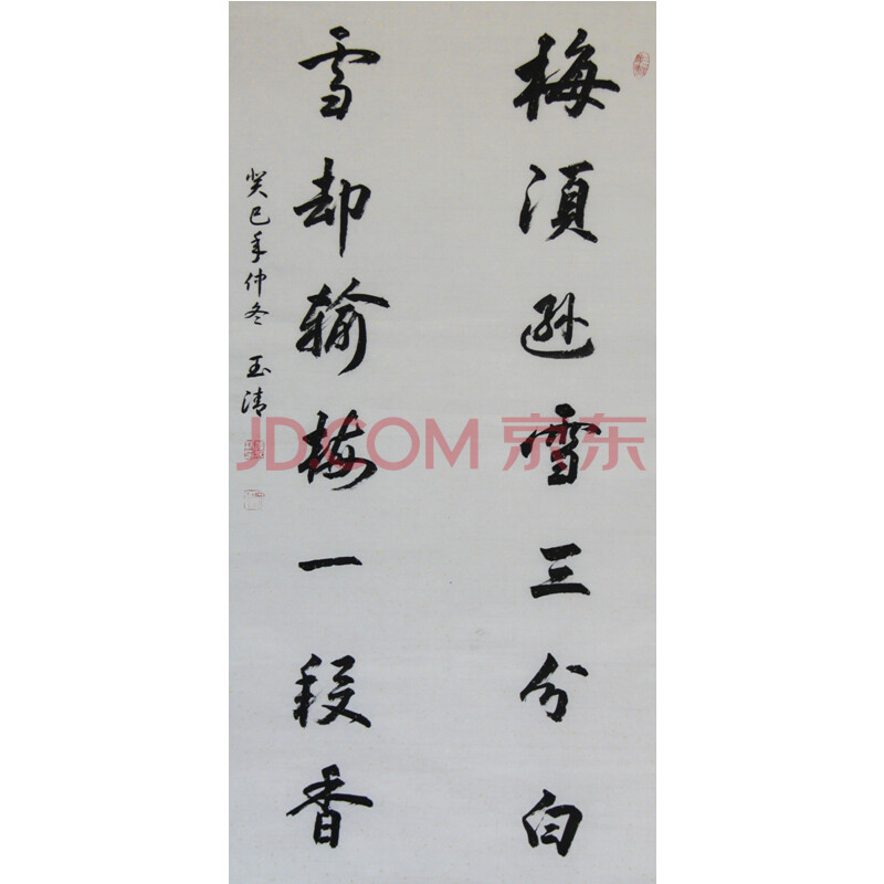 河南省书法家协会会员 一级书法师 姜玉清《梅须逊雪三分白,雪却输梅