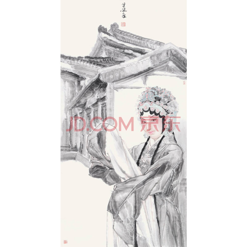 中美协会员 梁建 《京剧脸谱》